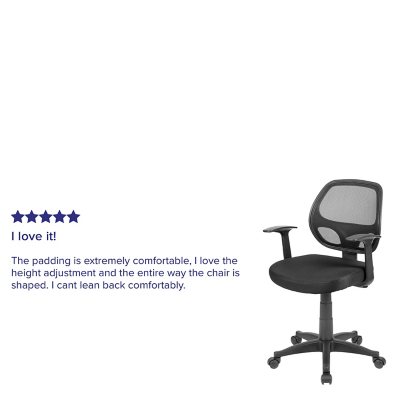 Serta Mid-Back Office Chair With Mesh Accents And Memory Foam, Black -  Sam's Club