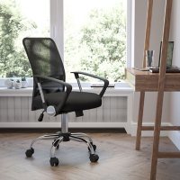 Flash Furniture Mid-Back Mesh Computer Chair, Black 