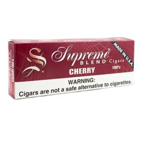 Supreme Blend Cherry Cigars 100's (20 ct., 10 pk.)