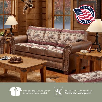 American furniture deals lodge sofa