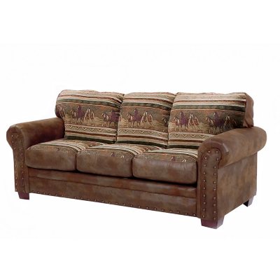 Rustic deals sleeper sofa