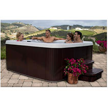 LifeSmart Valencia 350, 5 Person, 28 Jet, Waterfall Plug n Play Spa with Premium Upgrade Package
