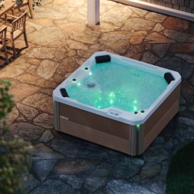 Lifesmart Acacia 7-Person 40-Jet 230V Acrylic Spa with Open Seating, Assorted Colors