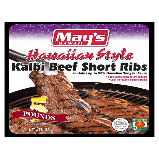 May's Hawaii Kalbi Shortribs (5 lbs.)