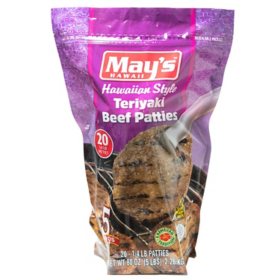 May's Hawaiian Style Teriyaki Beef Patties 5 lbs.