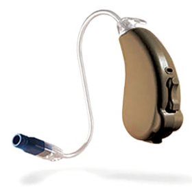 Liberty SIE 96 Channel Speaker-In-The-Ear Hearing Aid Powered by Lucid Technlogy, Brown