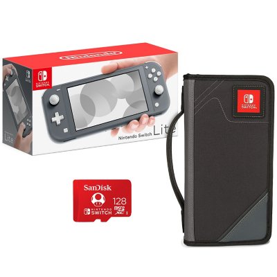 Nintendo Switch Lite (Gray) Bundle with: 1) Nintendo Switch Lite
