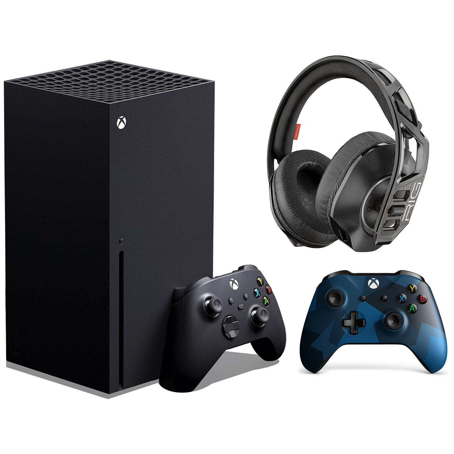 Xbox Series X 1TB with Microsoft Midnight Forces Wireless Controller and Rig 700 HX Wireless Headset