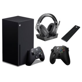 Xbox Series X 1TB w/Microsoft Carbon Black Wireless Controller and Rig 800 PRO HX Wireless Headset and PDP Remote