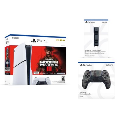 Sony Pack PlayStation 5 Slim + DualSense Mando Inalámbrico Grey Camo