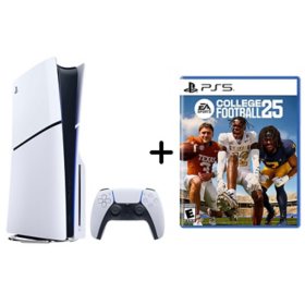 Sony PlayStation 5 Console Slim Disc Edition with EA Sports College Football 25 Game