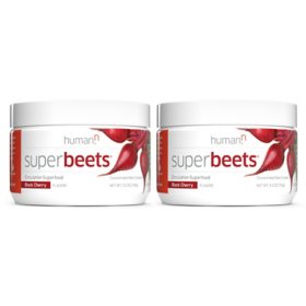 HumanN SuperBeets Circulation Superfood Beet Root Powder, Black Cherry (60 servings)