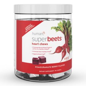 HumanN SuperBeets Heart Chews, Pomegranate Berry (90 ct.)