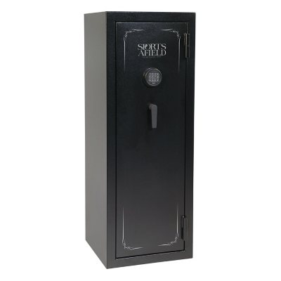 18-Gun Fire Safe w/Electronic Lock, Door Storage, Convertible Interior ...