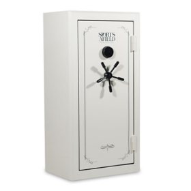 Sports Afield 30-Gun Fire and Waterproof Safe with E-Lock, Ivory Gloss