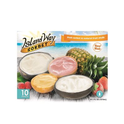 Island Way Sorbet Variety Pack 10 Ct Sams Club