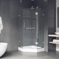 Vigo Piedmont Frameless Neo-angle Shower Enclosure with Base