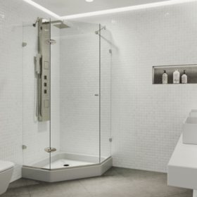 Vigo Verona Frameless Neo Angle Shower Enclosure With Base Sam S