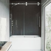 VIGO Elan Frameless Adjustable Sliding Tub Door