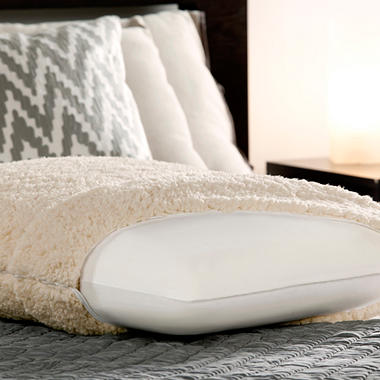 Sherpa & Memory Foam Luxury Bed Pillow
