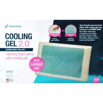 Loungeables Wedge Pillow with Cooling Gel Memory Foam - Sam's Club