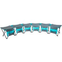 Creative Outdoor 6-Person Curved Folding Bench