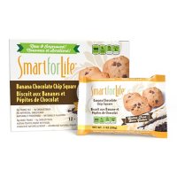 Smart for Life Cookie Diet Meal Replacements - Gluten-Free Banana Chocolate Chip Granola Squares - 12 ct.
