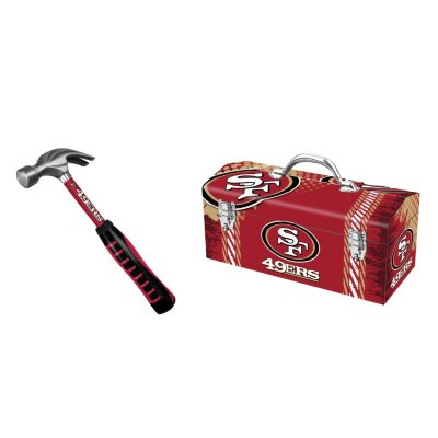 San Francisco 49ers Steel Hammer and Tool Box Combo Sam's Club