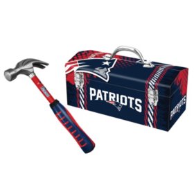 New England Patriots Steel Hammer And Tool Box Combo Sam S Club