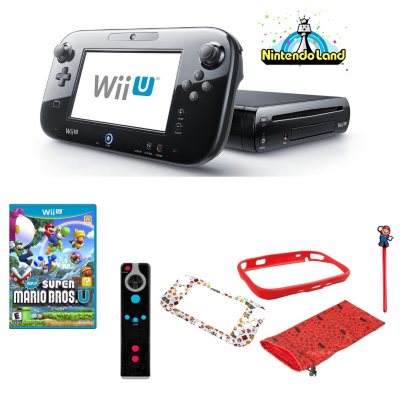  Nintendo Wii U Console 32GB Basic Set - Black (Renewed) : Video  Games