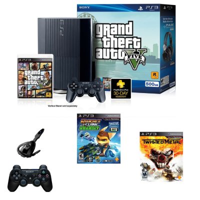 PS3 500GB Grand Theft Auto V Limited Edition Bundle - Sam's Club