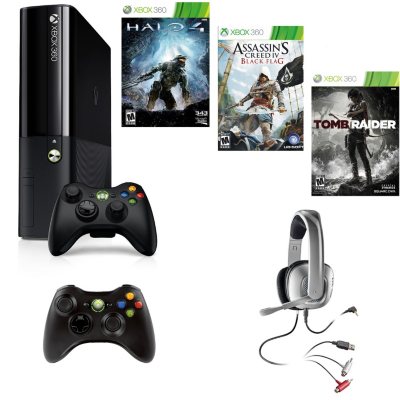 Xbox 360 250GB System with Assassin's Creed IV: Black Flag, Extra  Controller and Headset - Sam's Club