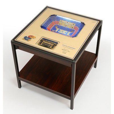 NCAA 25-Layer StadiumViews Lighted End Table - Kansas Jayhawks:- Kansas Jayhawks