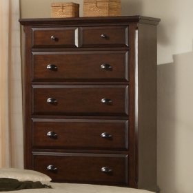 Brinley Cherry Five Drawer Chest Sam S Club