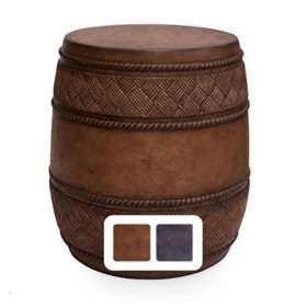 Cast Stone Drum Table, Assorted Colors