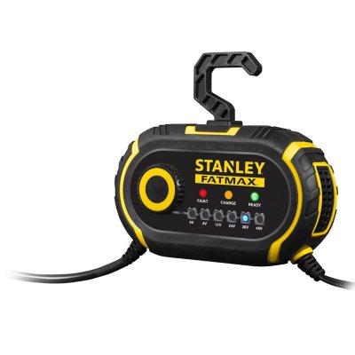 Stanley FatMax Battery Charger/Maintainer includes *Bonus Power Cord*, (2) Pack  Bundle 