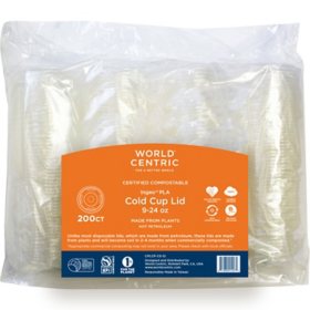 World Centric Clear Cold Cups, 20 oz, Clear, 1,000/Carton