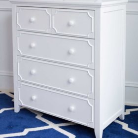 Cottage 5 Drawer Dresser White Sam S Club