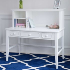 Cottage Desk With Hutch White Sam S Club