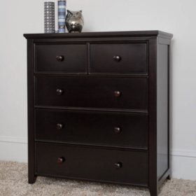 Cottage 5 Drawer Dresser Espresso Sam S Club