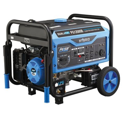 Pulsar 9,500/12,000-Watt Dual-Fuel Electric/Recoil Start Portable Generator  - Sam's Club