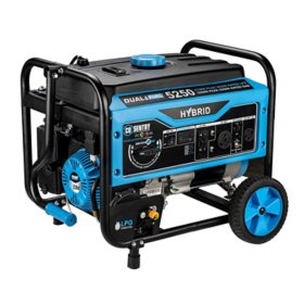 Pulsar Dual-Fuel 5250W Generator Rated 4250W With CO Alert