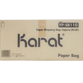 Karat Kraft Paper Bags with Twisted Handles, Medium (250 ct.)