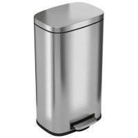 iTouchless SoftStep Stainless Steel Step Trash Can - 8 Gallon