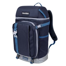 CleverMade Cardiff 24-Can Backpack Cooler, Navy/Neptune Blue