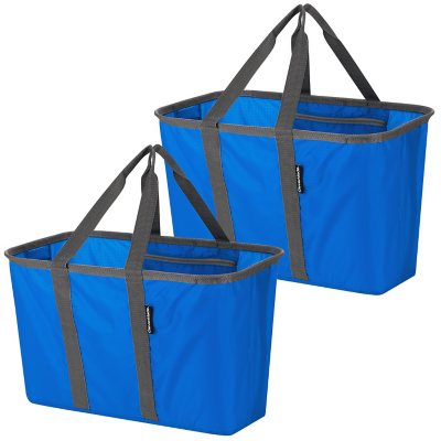 CleverMade SnapBasket LUXE Laundry Tote, 2-pack