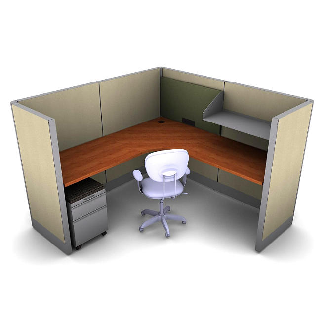 SNAP!Office 1-Person Task Workstation - Urban Jungle Color Combo