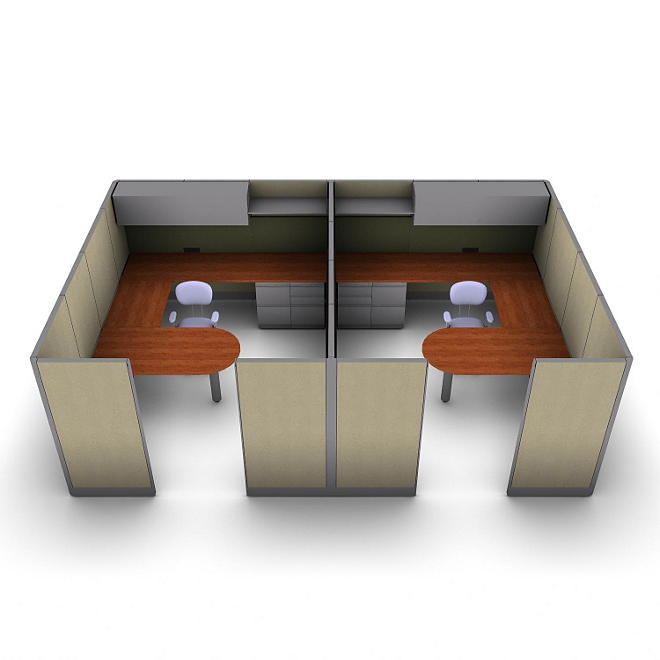 SNAP!Office 2-Person Executive Workstation - Urban Jungle Color Combo