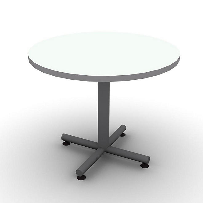 SNAP!Office 36" Round Table - Frosty White