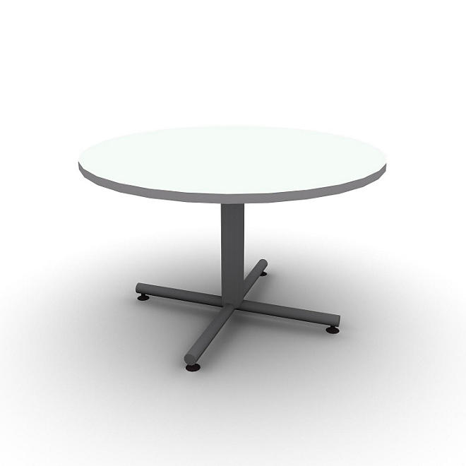 SNAP!Office 48" Round Table - Frosty White